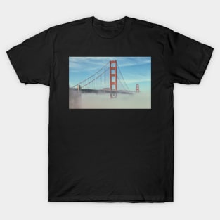 Golden Gate with Fog T-Shirt